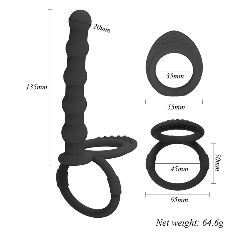 Onani Anal Dildo Butt Plug Sexlegetøj til voksne Mænd, Kvinder eller homoseksuelle