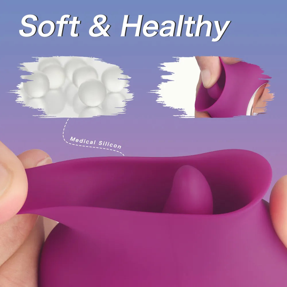 Vibrator til kvinder G-Spot Licking Dildo Clit Nipple Stimulator