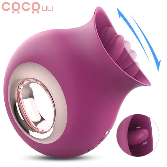 Vibrator til kvinder G-Spot Licking Dildo Clit Nipple Stimulator