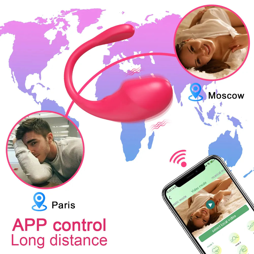 Trådløs Bluetooth G Spot Dildo Vibrator til kvinder APP fjernbetjening