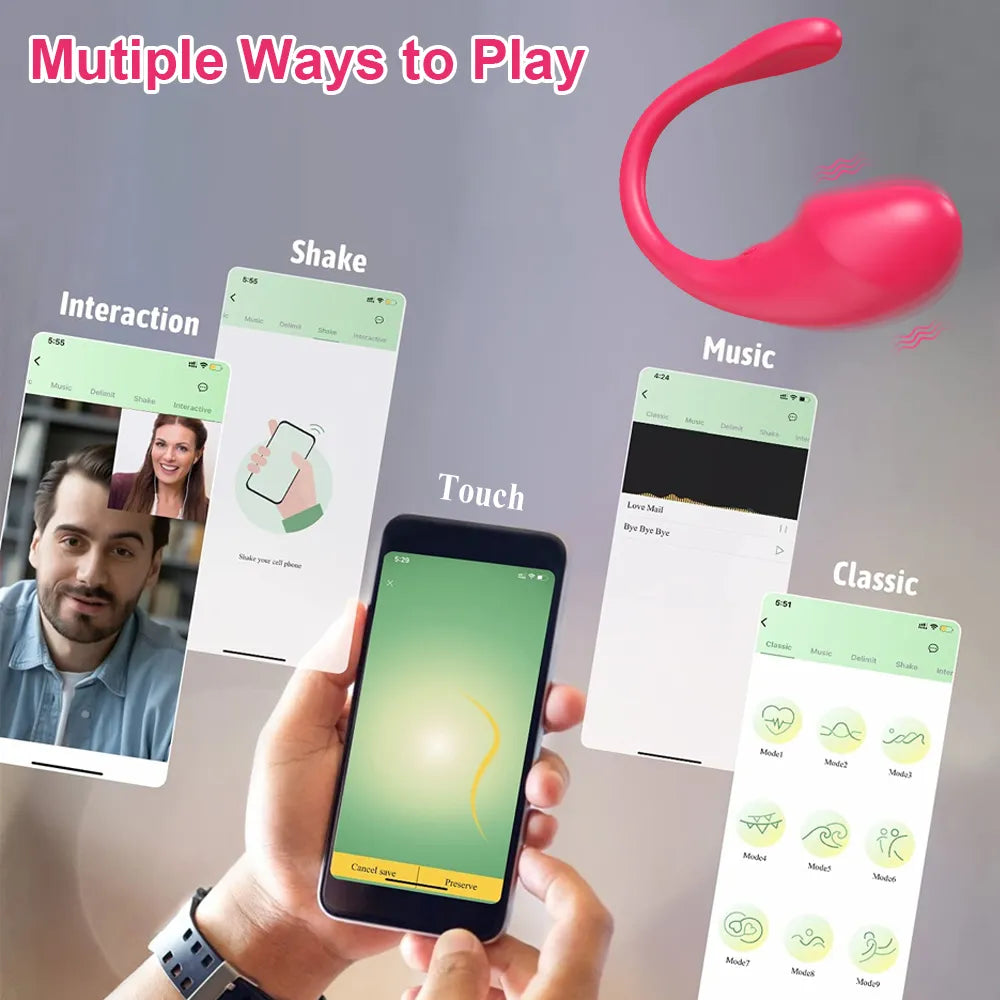 Trådløs Bluetooth G Spot Dildo Vibrator til kvinder APP fjernbetjening